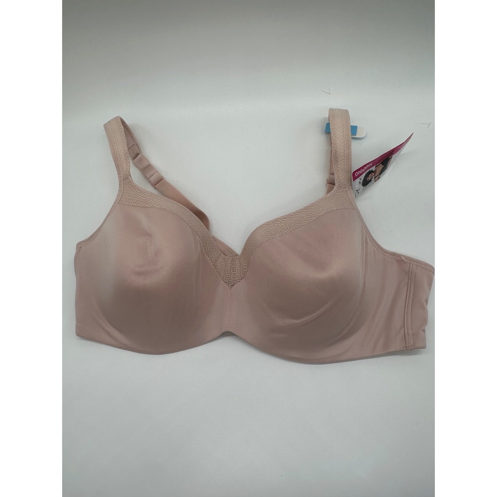 Playtex 42C Full Coverage‎ Underwire Shaping Bra Beige Adjustable Straps Comfort